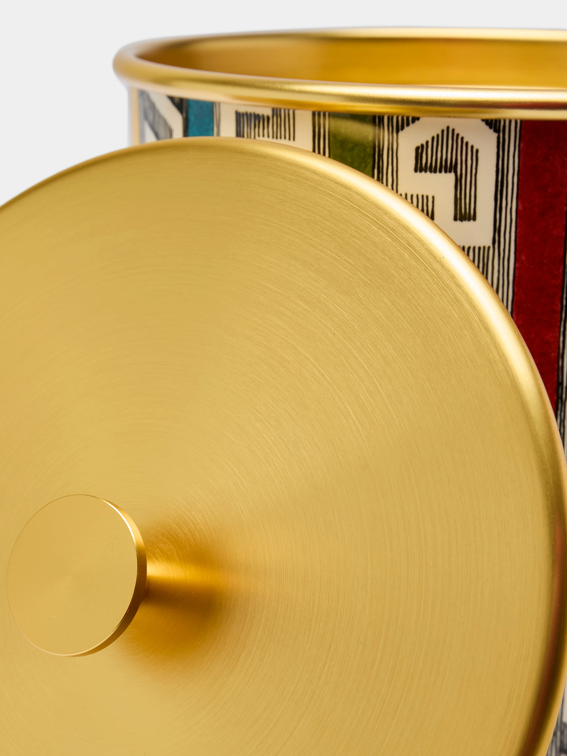 Fornasetti - Bordi Antichi Hand-Painted Metal Ice Bucket - Multiple - ABASK