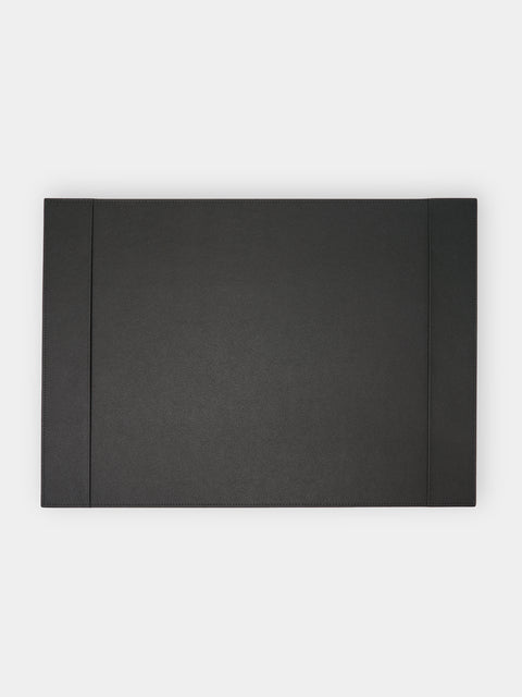 Giobagnara - Douglas Leather Desk Blotter - Gray - ABASK - 