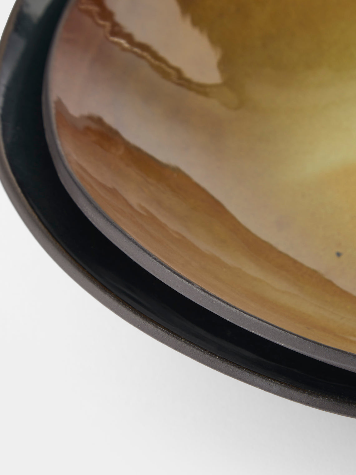 Hana Karim Studio - Hand-Built Stoneware Salad Bowls (Set of 2) - Green - ABASK