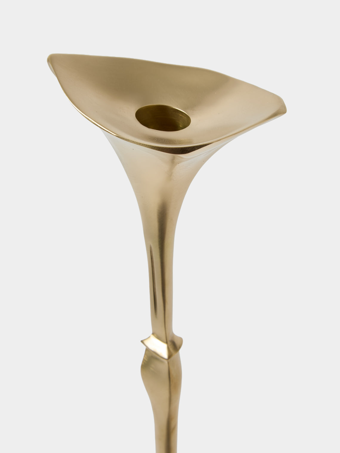 Shaha Raphael - Low Tide Fishbone Hand-Cast Brass Medium Candelabra - Gold - ABASK