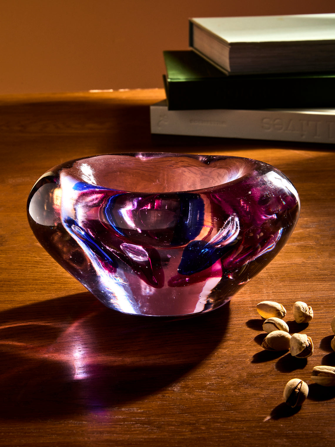 Antique and Vintage - 1960s Genoese Glass Bowl - Purple - ABASK