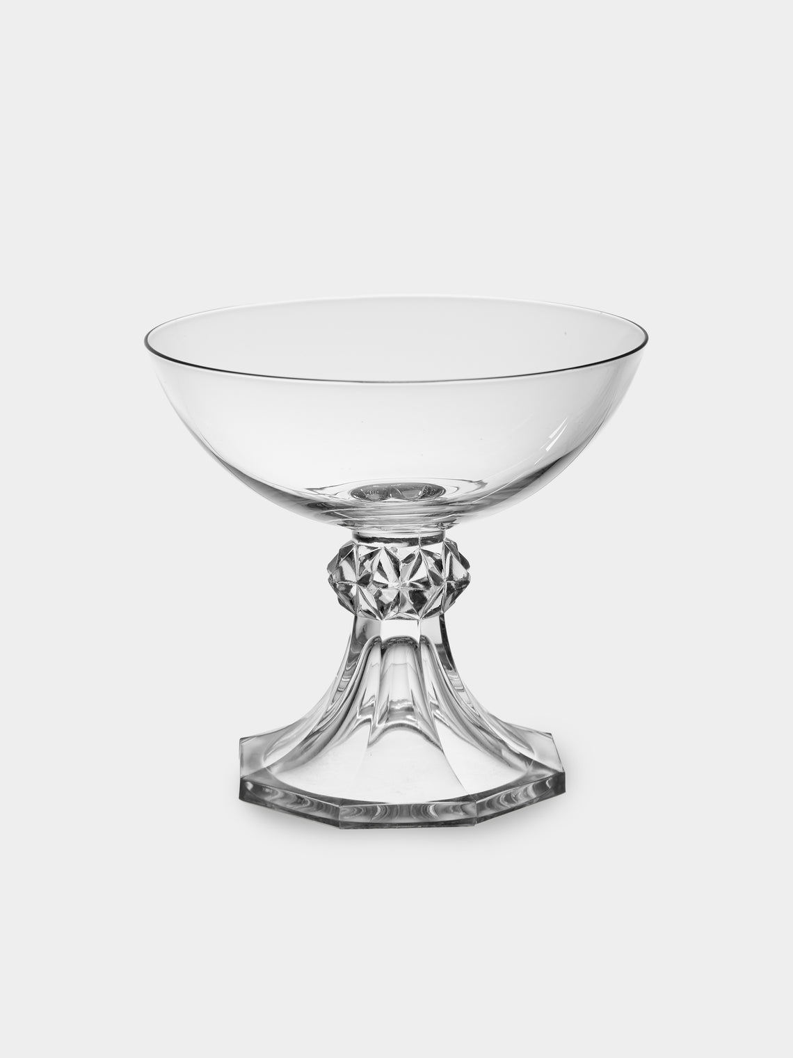 Antique and Vintage - Mid-Century Val Saint Lambert Yale Crystal Champagne Flutes (Set of 6) - Clear - ABASK - 