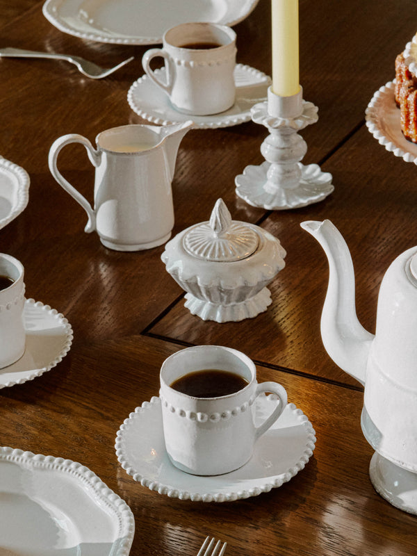 Astier de Villatte - Peggy Hand-Glazed Ceramic Sugar Bowl -  - ABASK