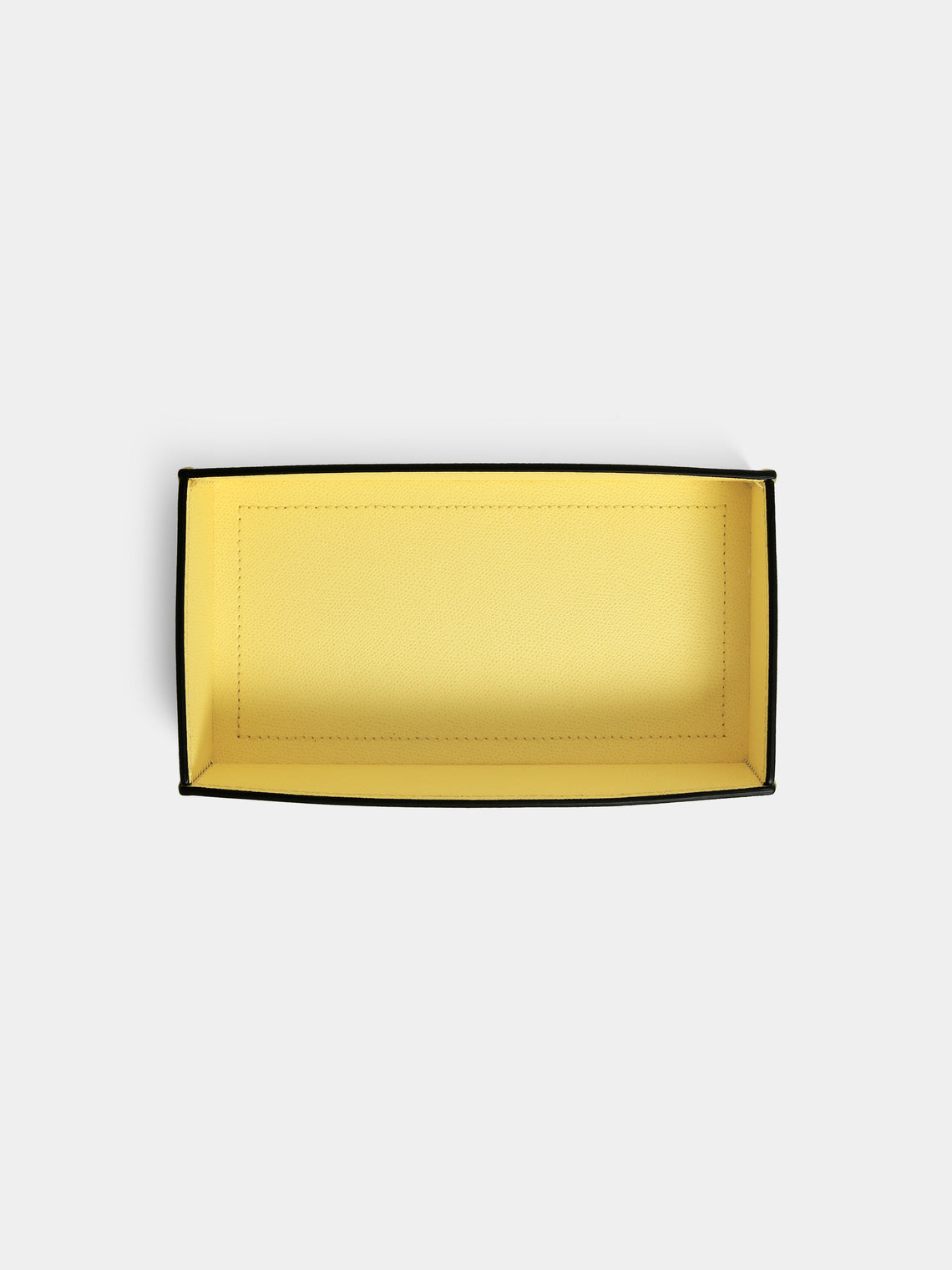 Giobagnara - Marea Leather Small Tray - Yellow - ABASK
