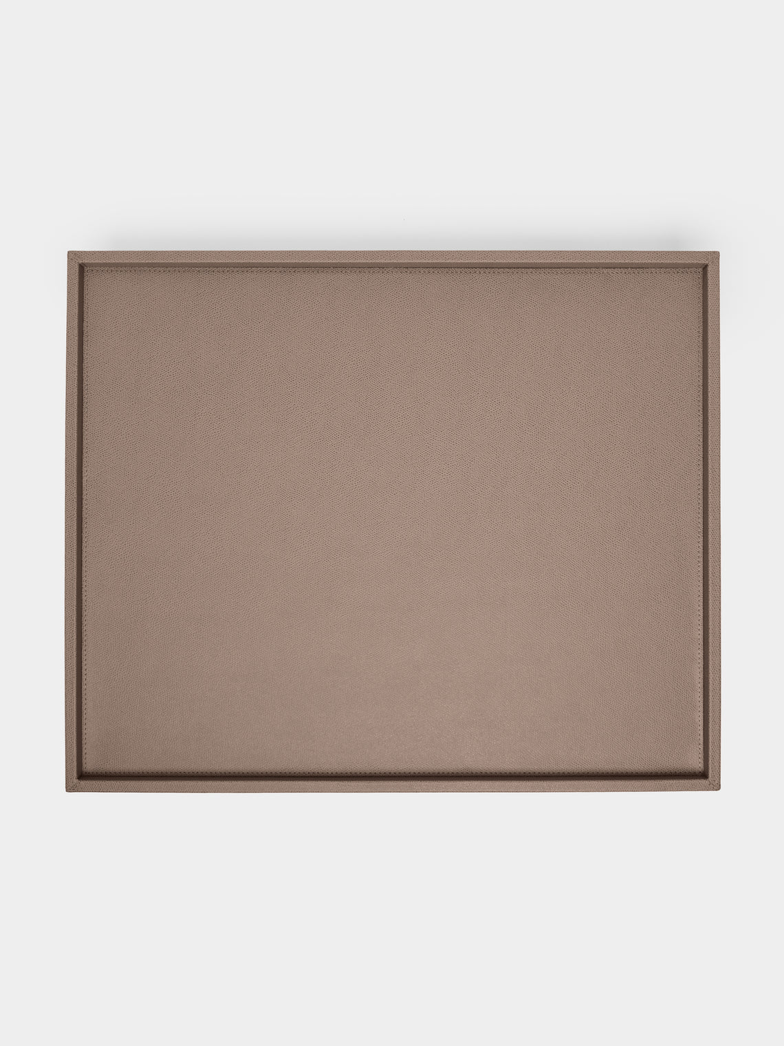 Giobagnara - Teddy Leather Bed Tray - Taupe - ABASK