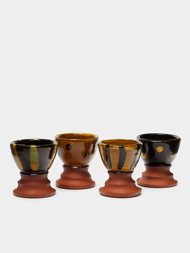 Mike Parry - Slipware Egg Cups (Set of 4) -  - ABASK - 
