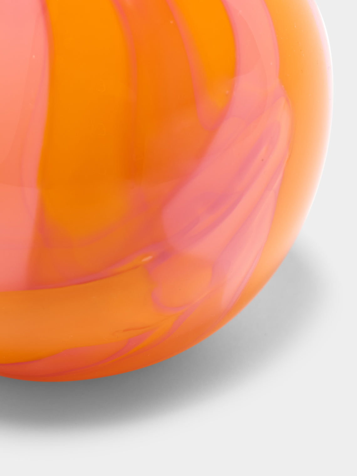 Moonarij - Babymoon Hand-Blown Glass Vase (4.5in/12cm) - Orange - ABASK