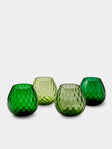 NasonMoretti - Macrame Tealight Holders (Set of 4) - Green - ABASK - 