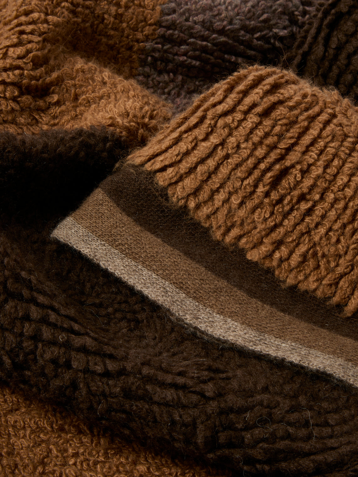 Saved NY - Tufted Cashmere and Yak Throw (79in/2m) - Multiple - ABASK