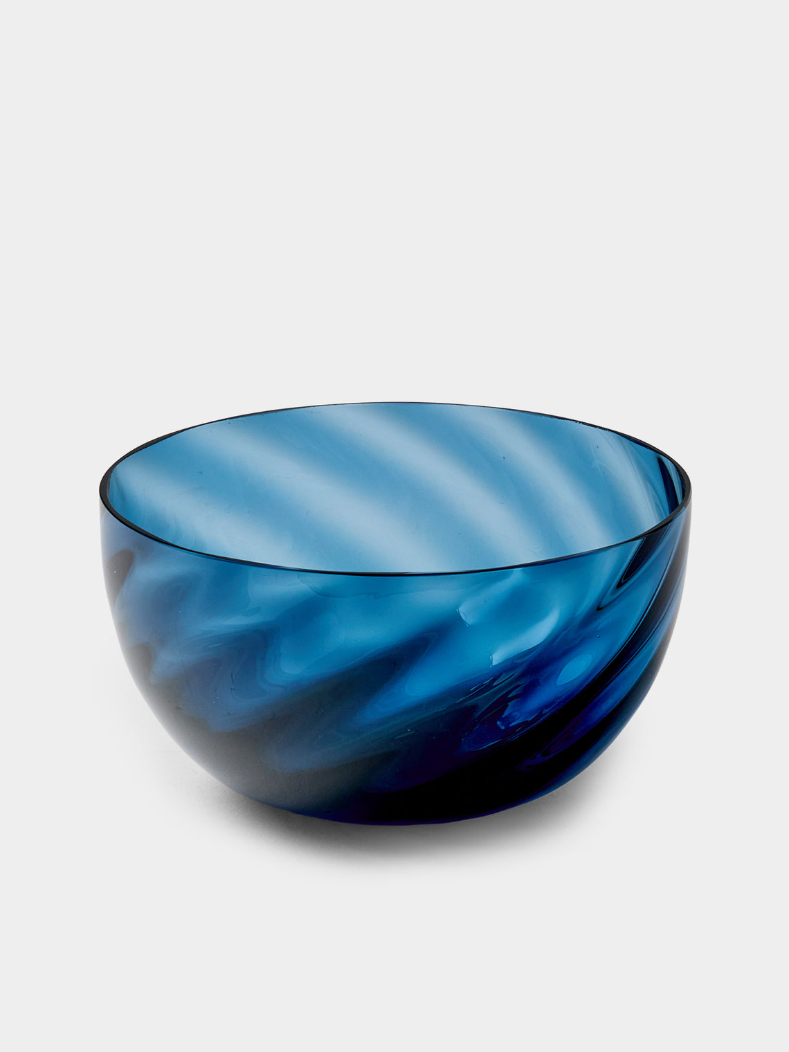 NasonMoretti - | Set of 6 | Idra Hand-Blown Murano Glass Dessert Bowls - Blue - ABASK