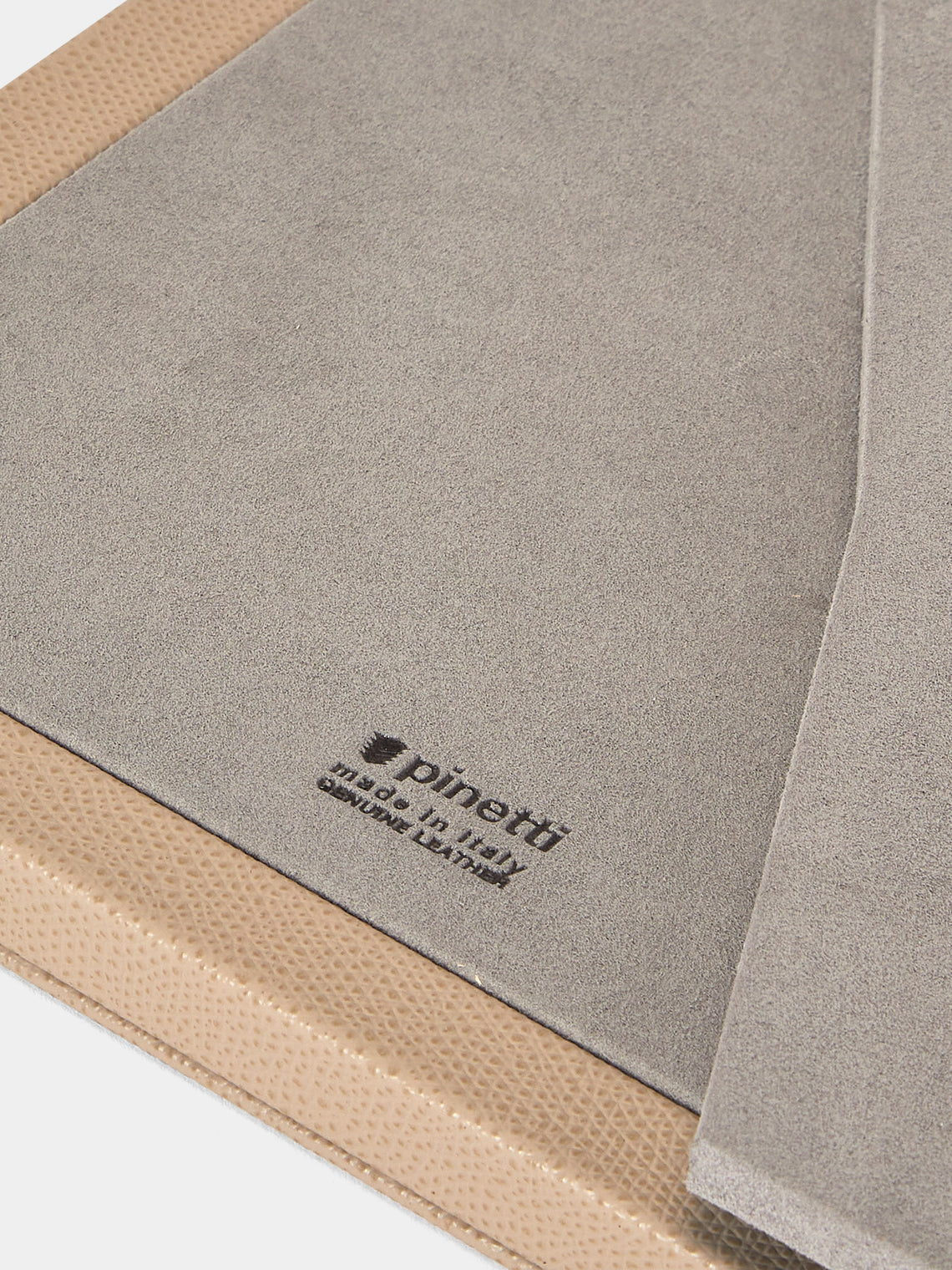 Pinetti - Leather Photo Frame (5x7”) - Taupe - ABASK