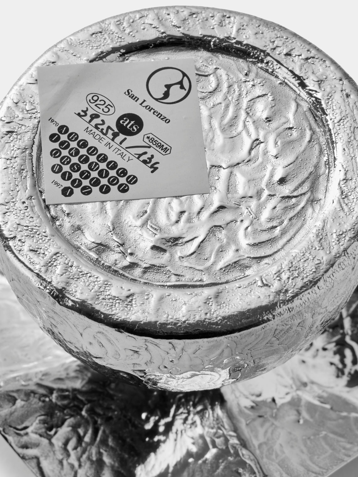 San Lorenzo - 1993 Afra and Tobia Scarpa Cartoccio Sterling Silver Vase (4.5in/11cm) - Silver - ABASK