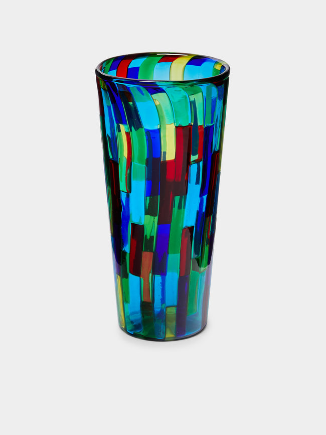 F&M Ballarin - Acquamarina Hand-Blown Murano Glass Vase -  - ABASK - 
