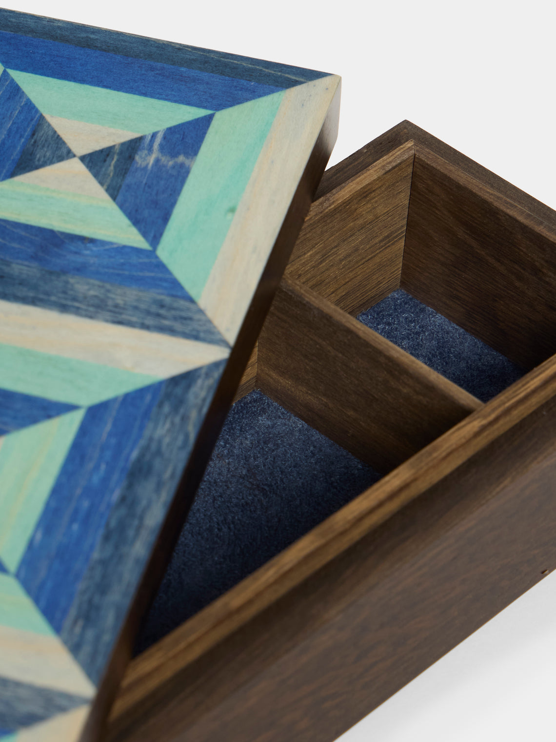 Kevin Stamper - Albers Wood Desk Box - Blue - ABASK