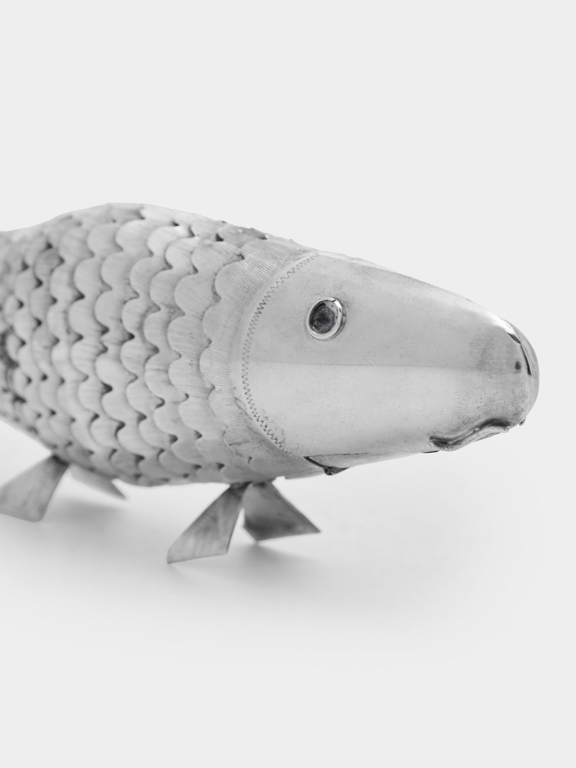 Antique and Vintage - 1900s Solid Silver Articulating Fish -  - ABASK