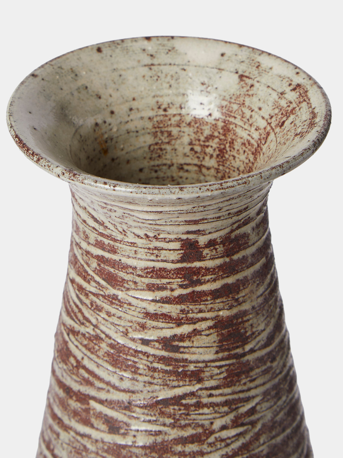 Antique and Vintage - 1950s Accolay Vase - Brown - ABASK