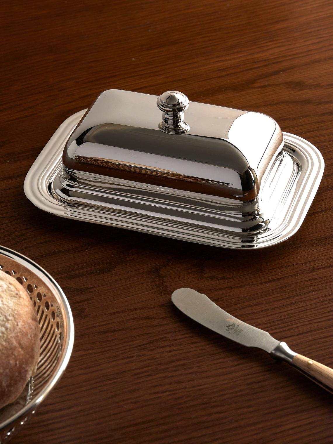 Christofle - Albi Silver-Plated Butter Dish - Silver - ABASK