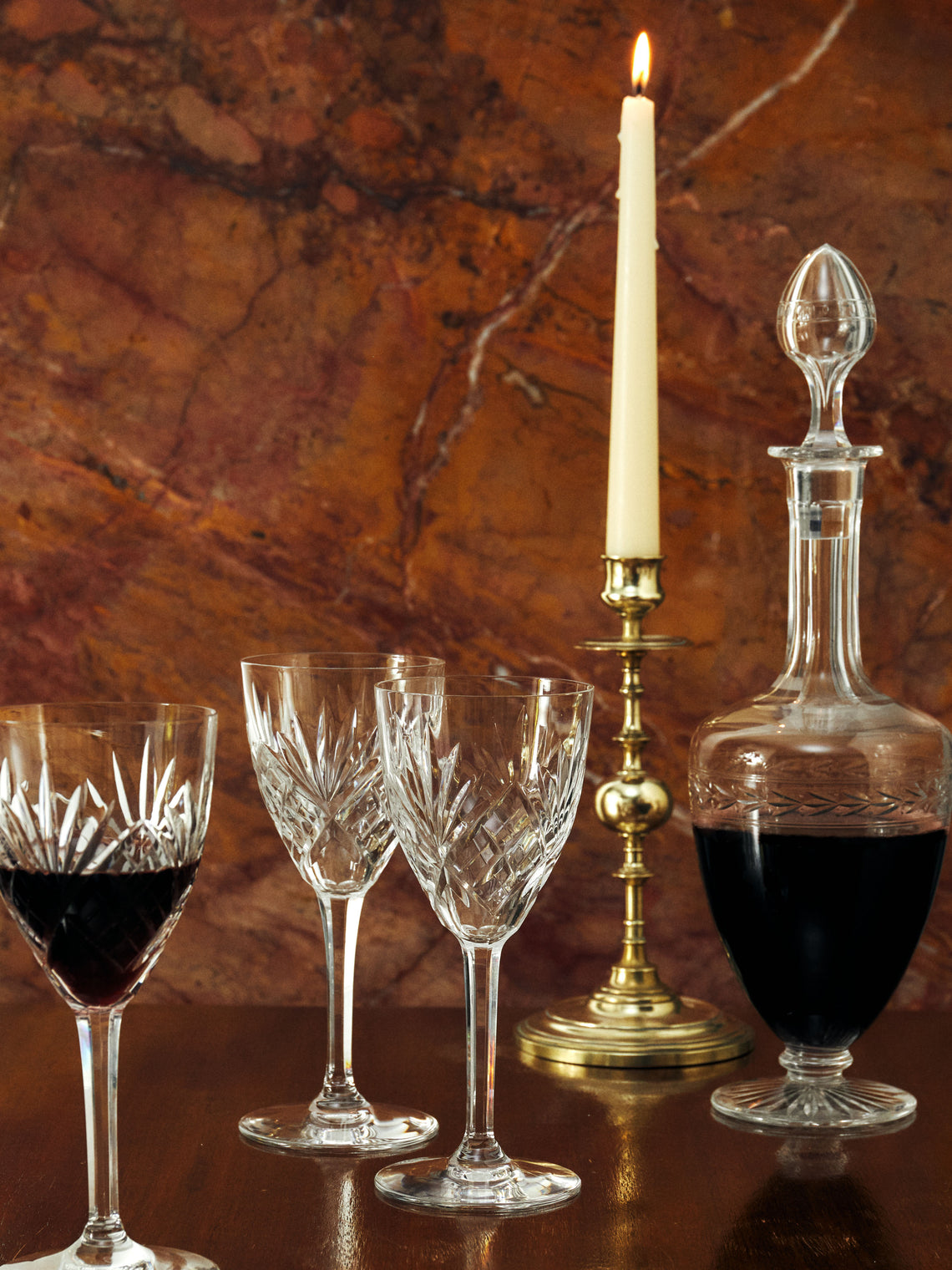1950s Saint Louis Crystal Glasses (Set of 12)