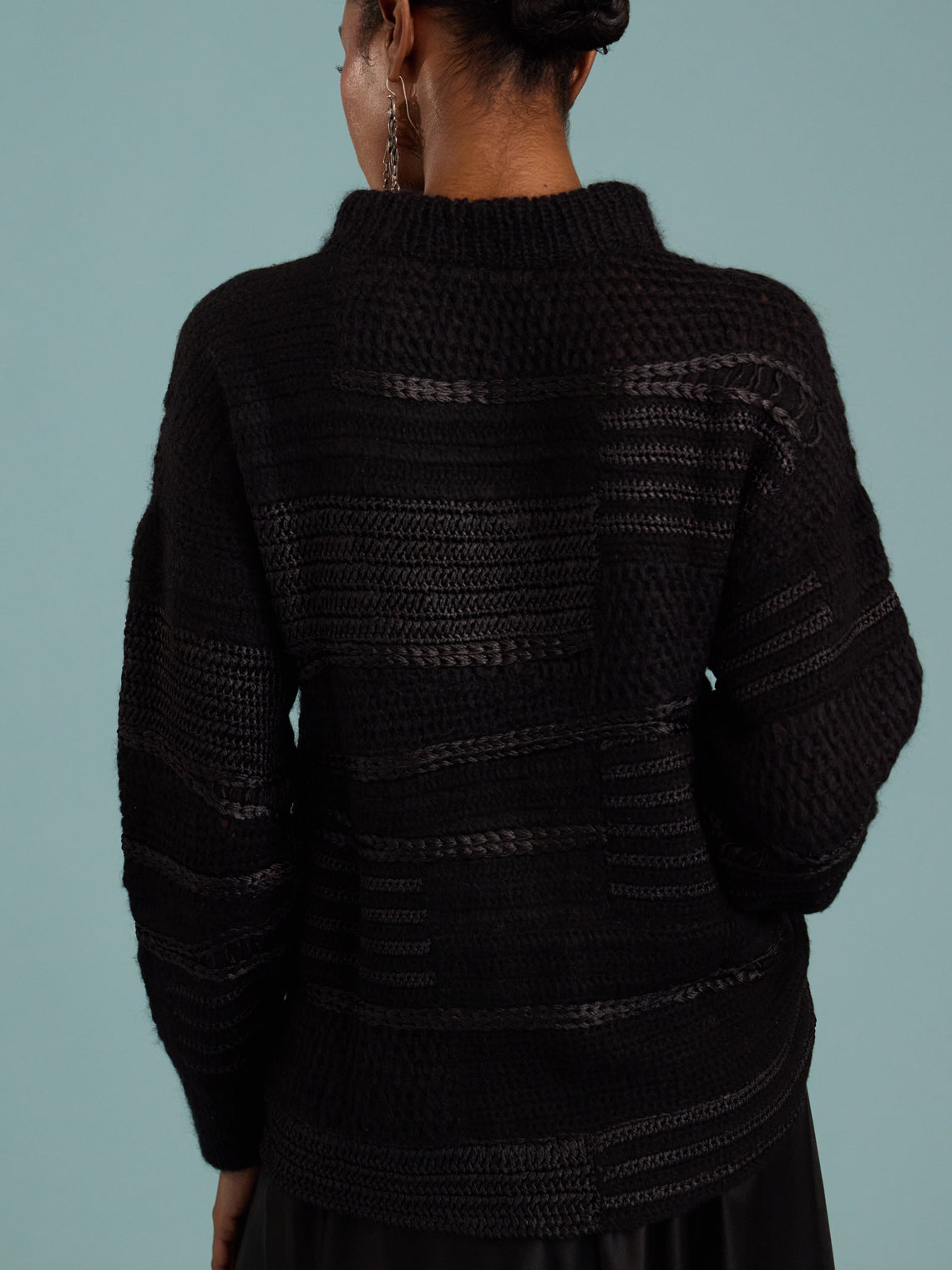Heirlome - Vida Silk and Cashmere-Blend Sweater | Size: S - Black - ABASK