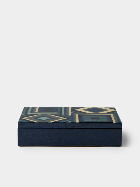 Mastellone Giuseppe - Wood Inlay Jewelry Box - Blue - ABASK - 