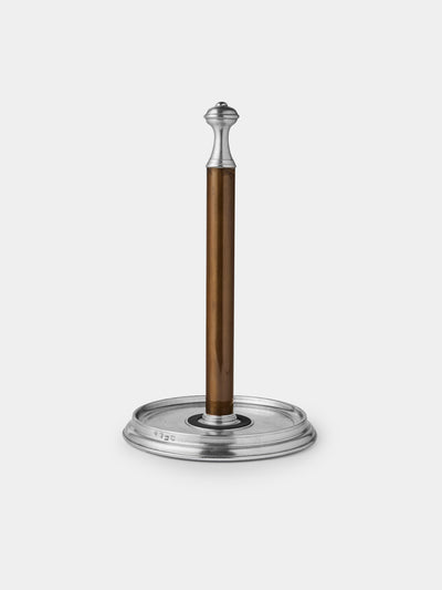 Cosi Tabellini - Bassano Pewter Kitchen Towel Holder - Silver - ABASK - 