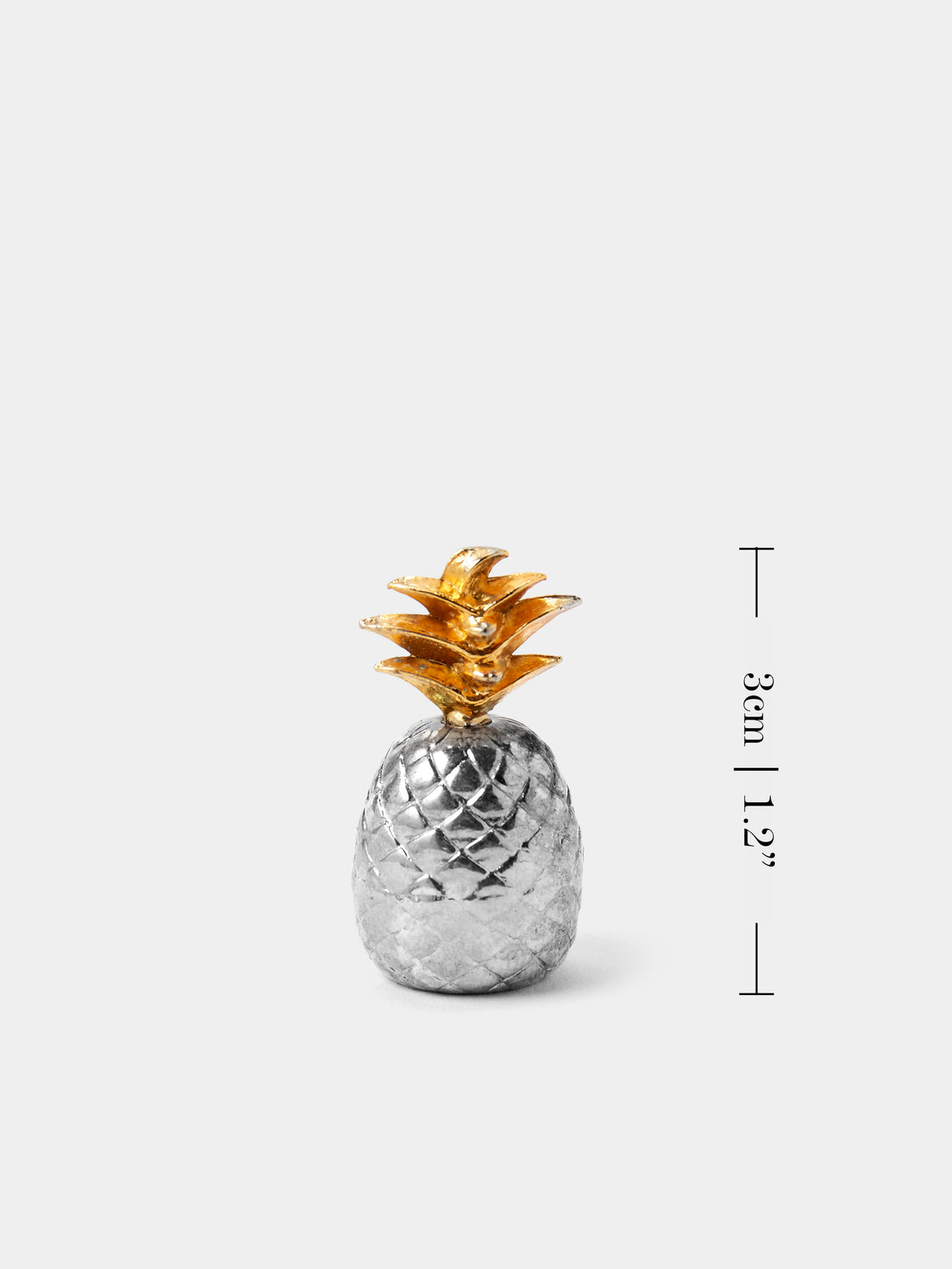 Antique and Vintage - Mid-Century Pineapples Silver-Plated Knife Rests (Set of 6) - Silver - ABASK