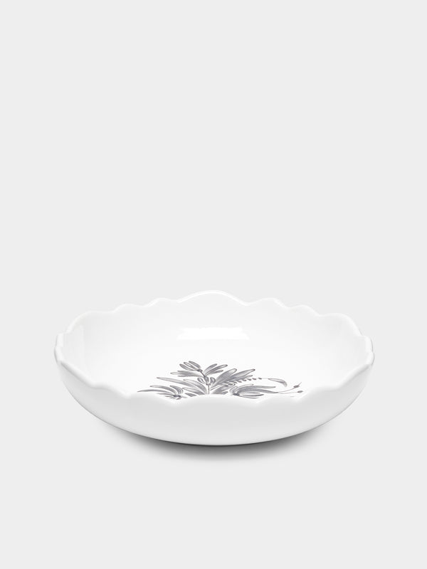 Bourg Joly Malicorne - Antique Fleurs Hand-Painted Ceramic Soup Bowls (Set of 4) -  - ABASK - 