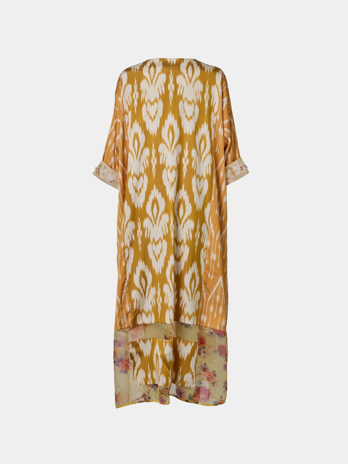 Nazzy Beglari - Women's Hand-Loomed Ikat Silk and Cotton Robe | One Size - Multiple - ABASK