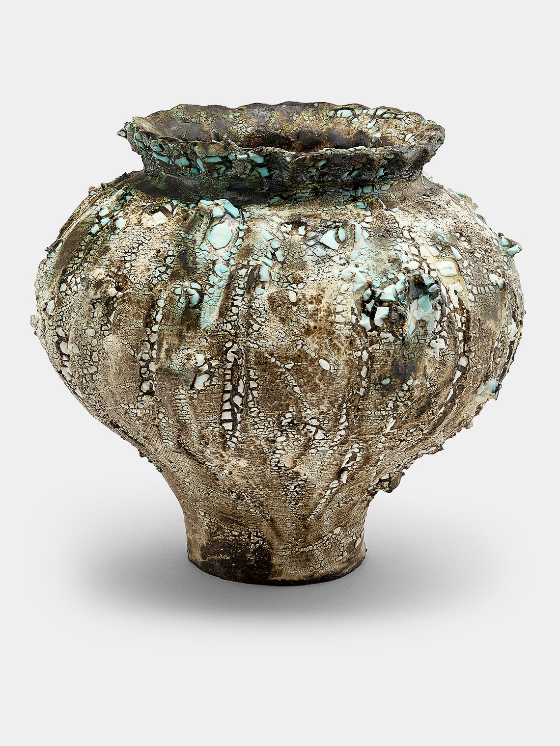 SWAY Ceramics - Poppy V Stoneware Vase - Brown - ABASK - 