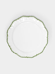 Atelier Soleil - Combed Edge Hand-Painted Ceramic Dinner Plate -  - ABASK - 