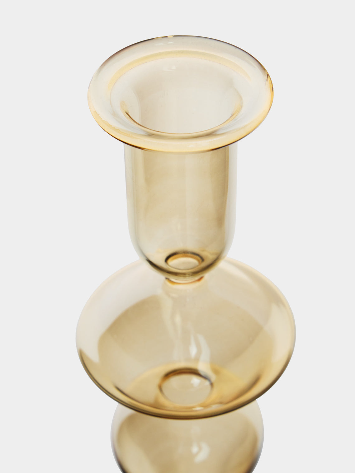 Alya Tannous - | Set of 3 | Iconica Glass Candlesticks - Gold - ABASK