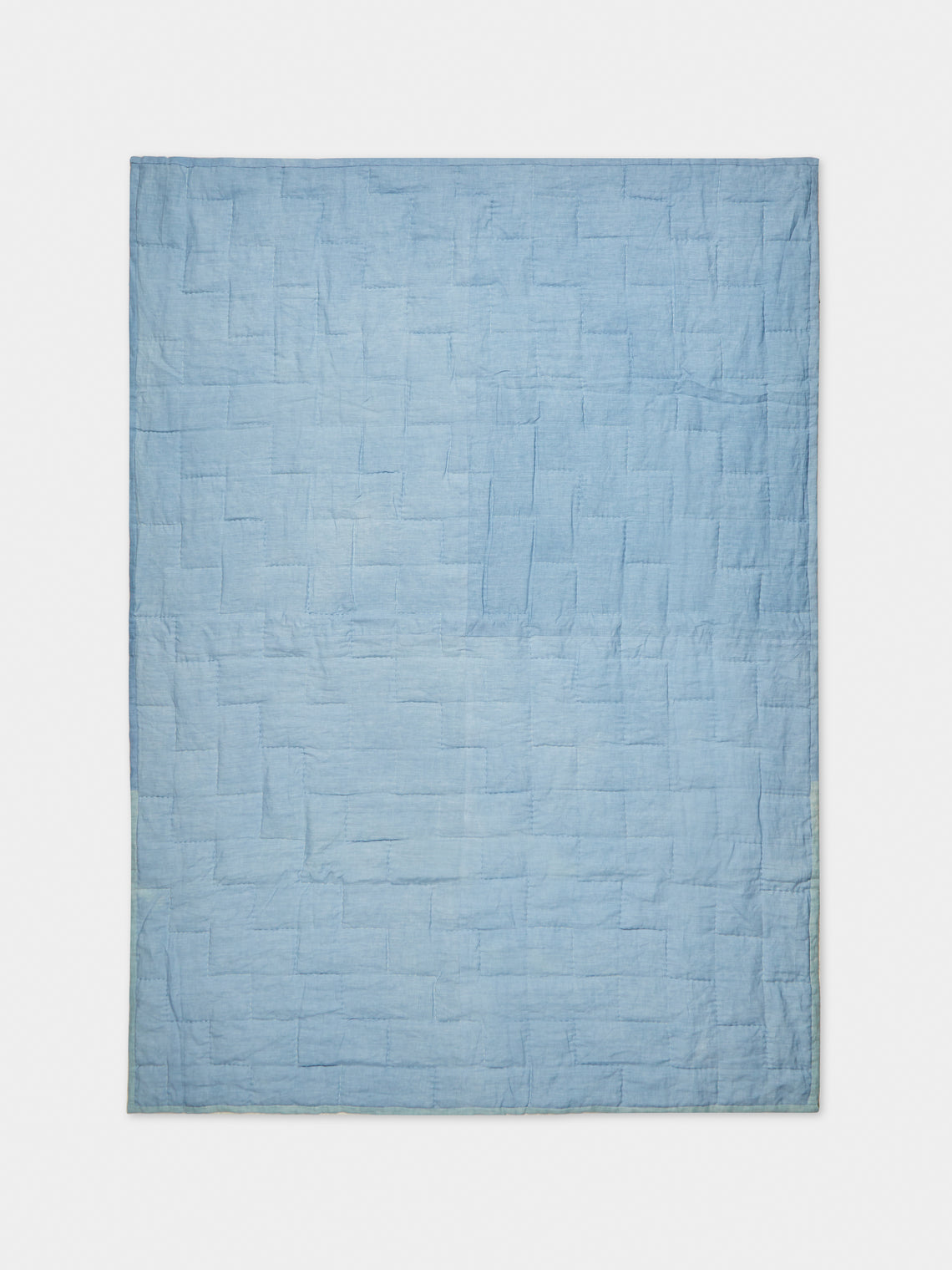 Tuck It In - Hand-Embroidered Linen Quilt -  - ABASK