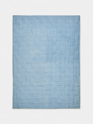 Tuck It In - Hand-Embroidered Linen Quilt -  - ABASK