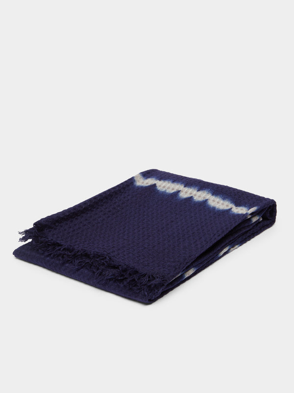 Suzusan - Shibori Waffle Linen Throw -  - ABASK