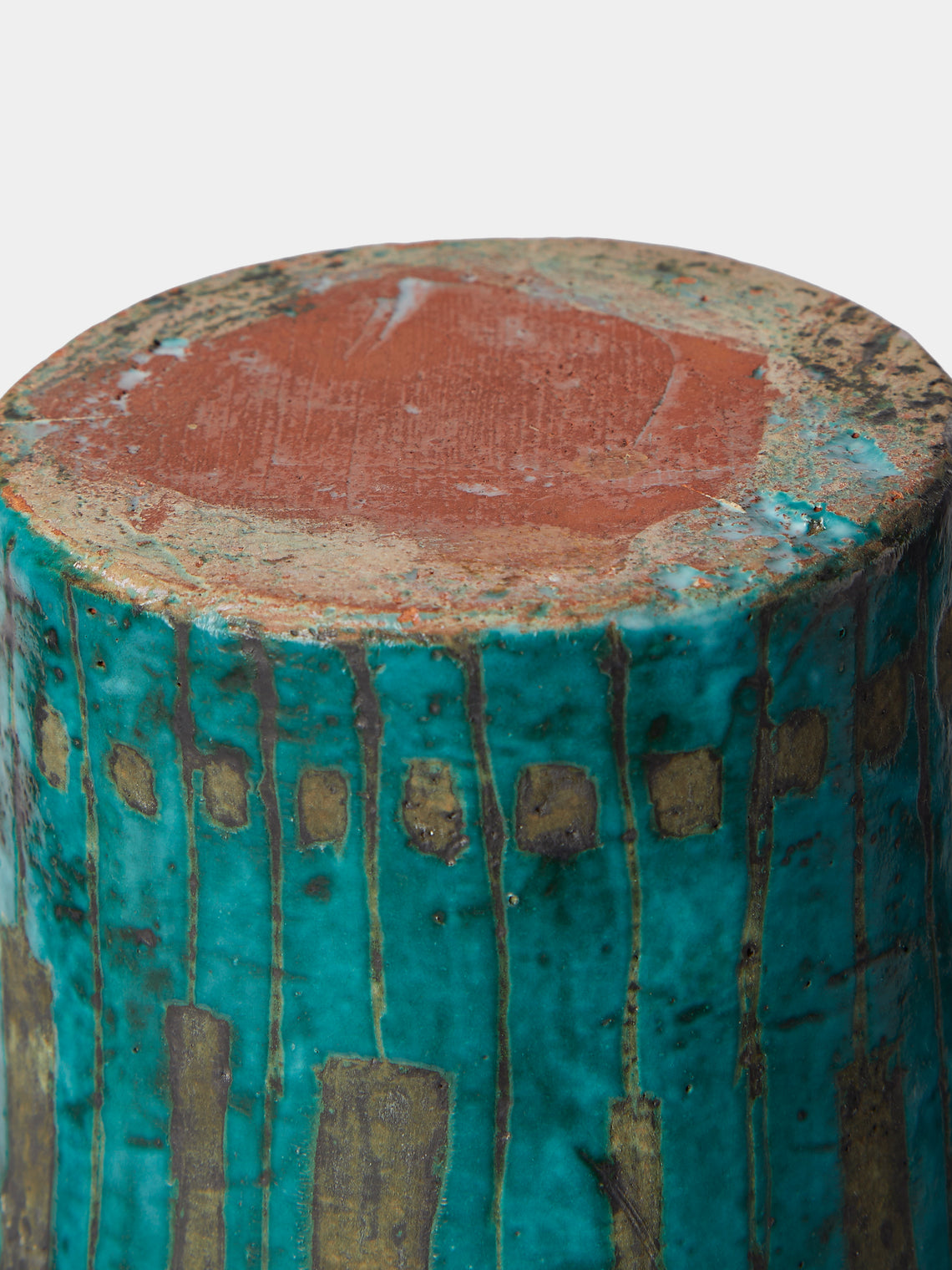 Antique and Vintage - Mid-Century Ceramic Vase - Blue - ABASK