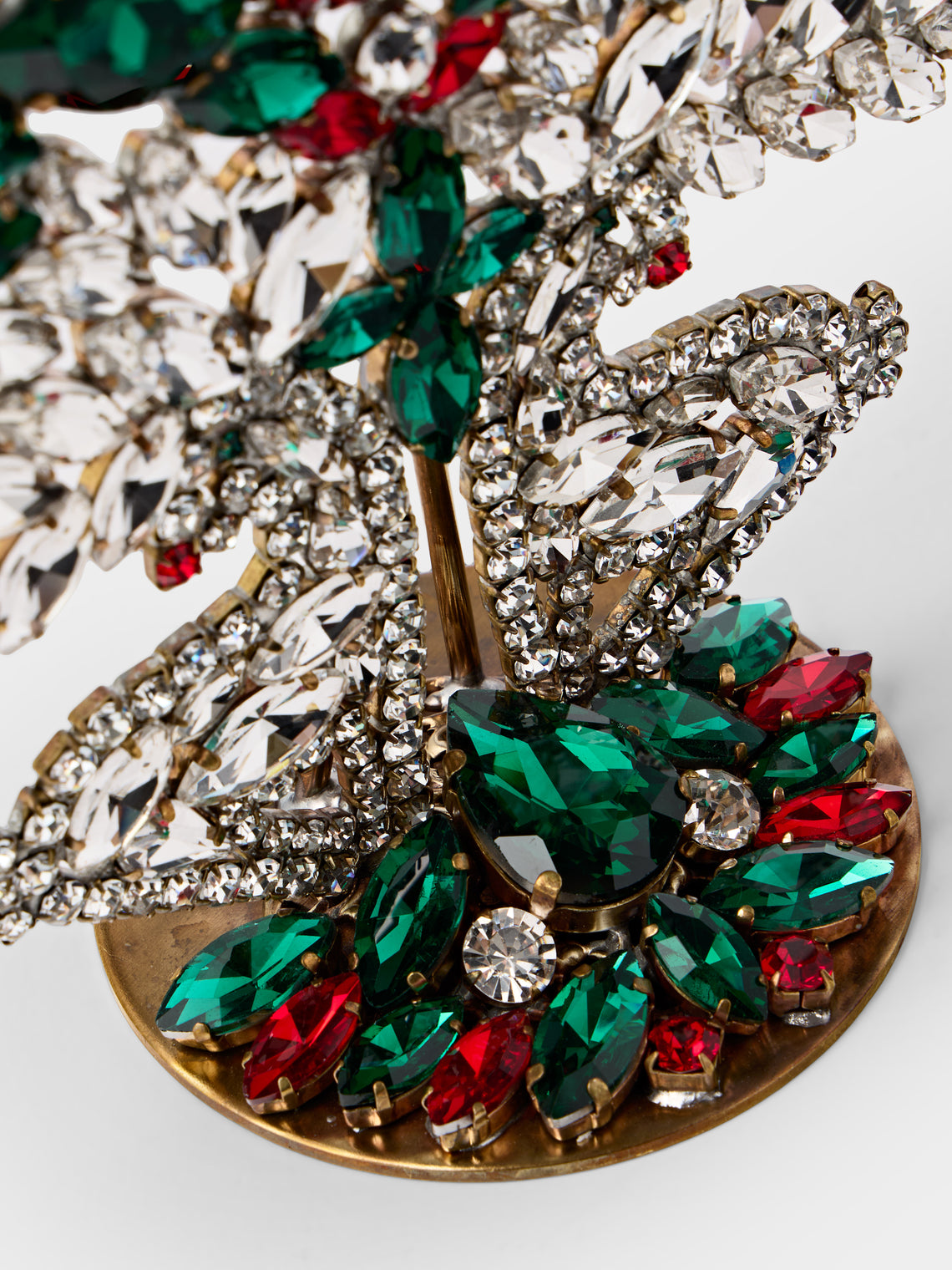 ABASK Decorations - Jewel Sprigs Czech Crystal Tree - Green - ABASK