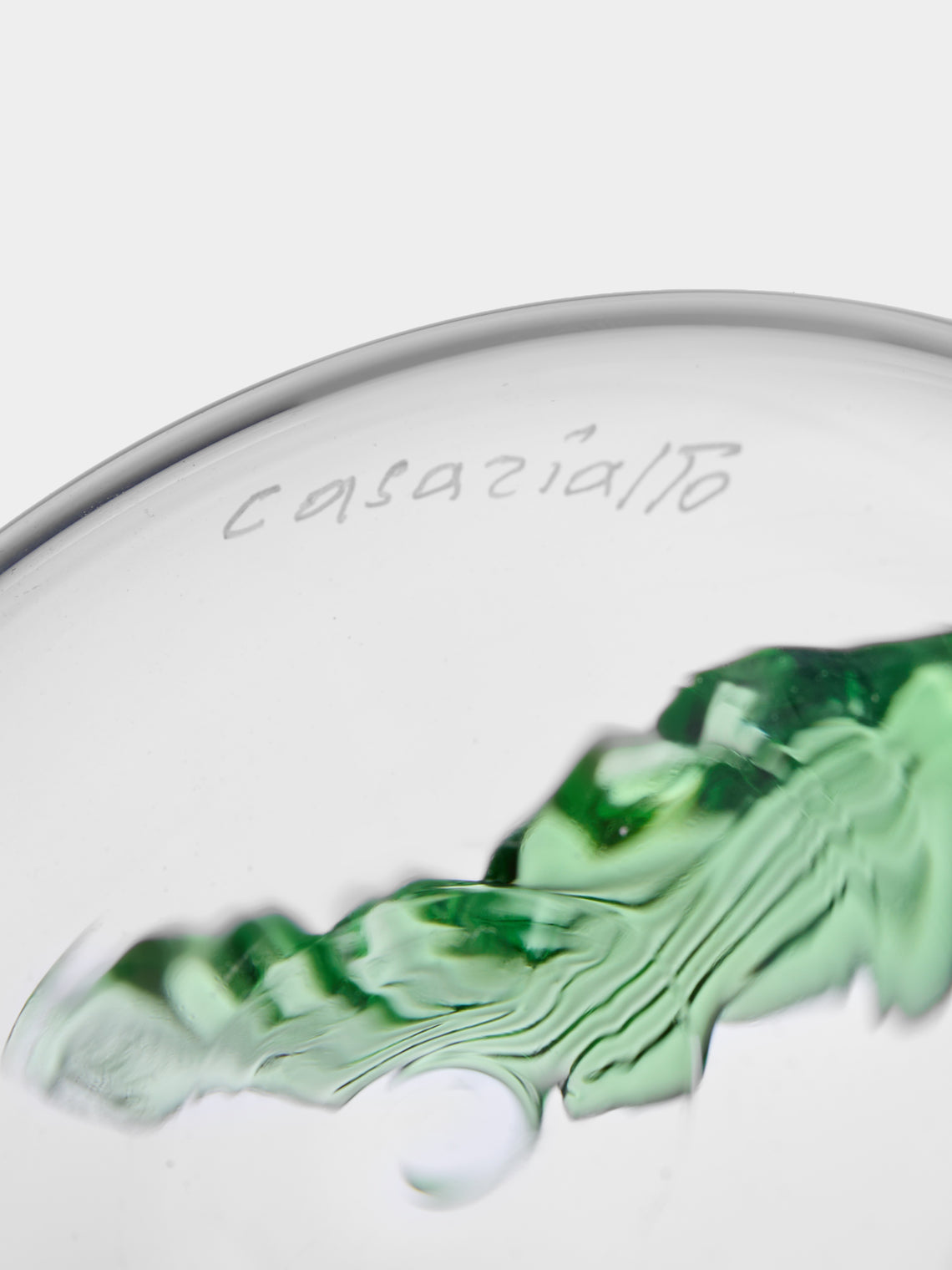 Casarialto - Liana Hand-Blown Glass Bud Vase (11in/28cm) - Clear - ABASK