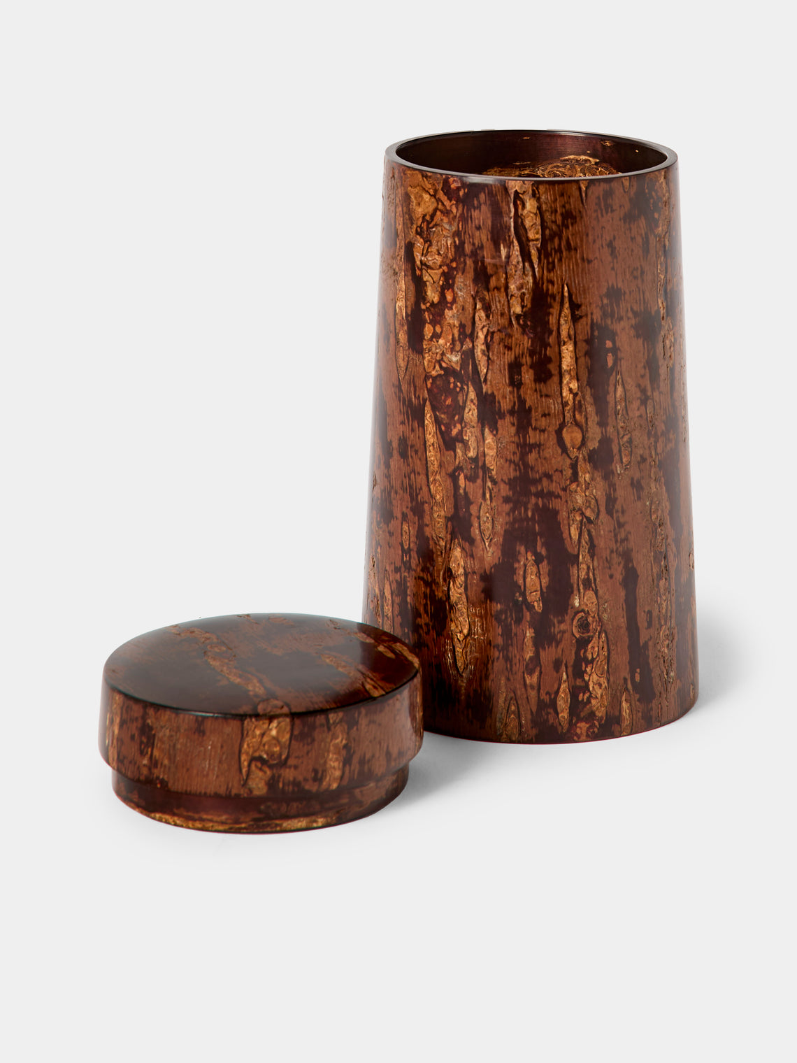 Denshiro - Polished Cherry Bark Canister - Brown - ABASK