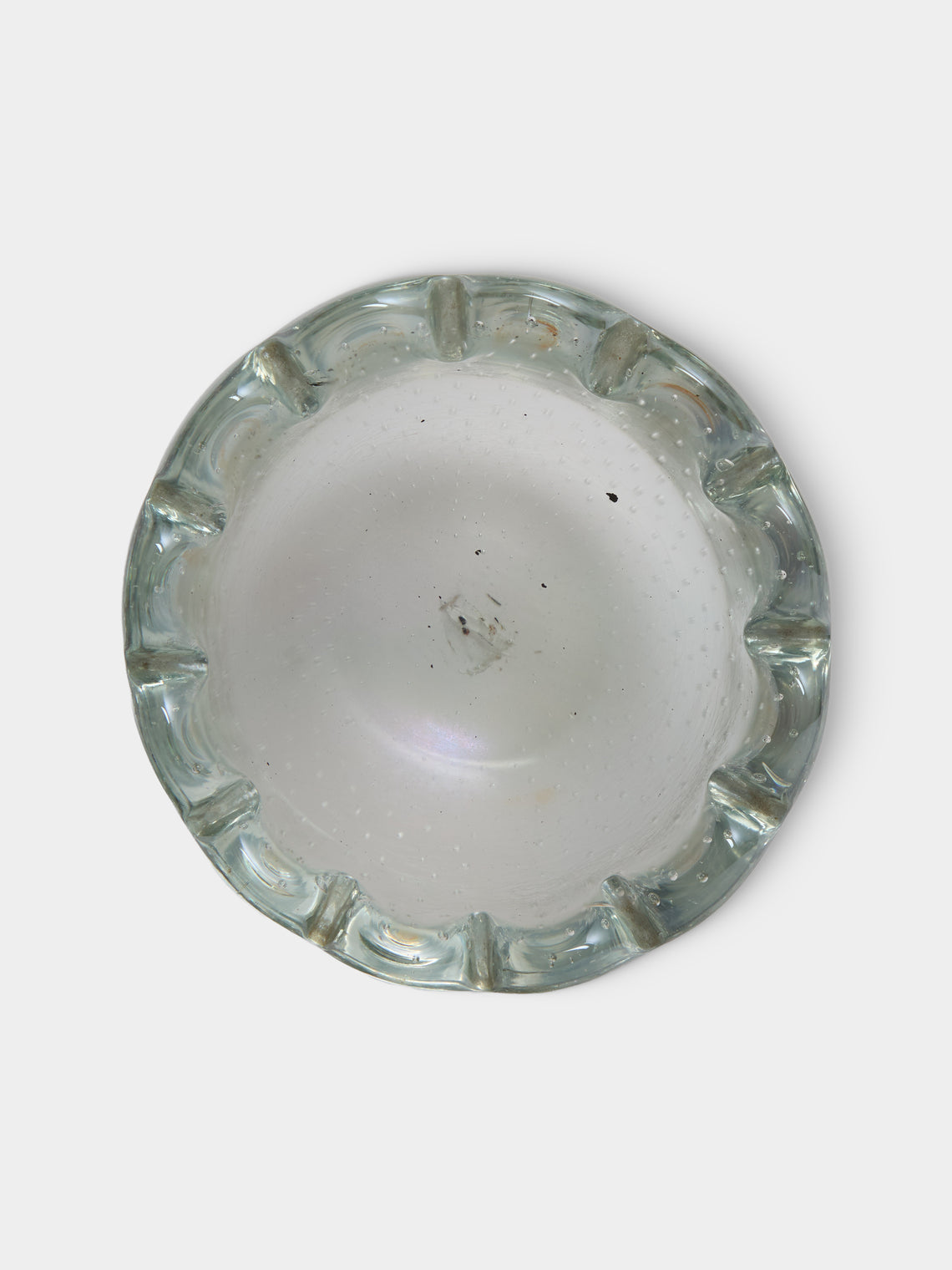 Antique and Vintage - 1940s Venini Glass Trinket Bowl - White - ABASK