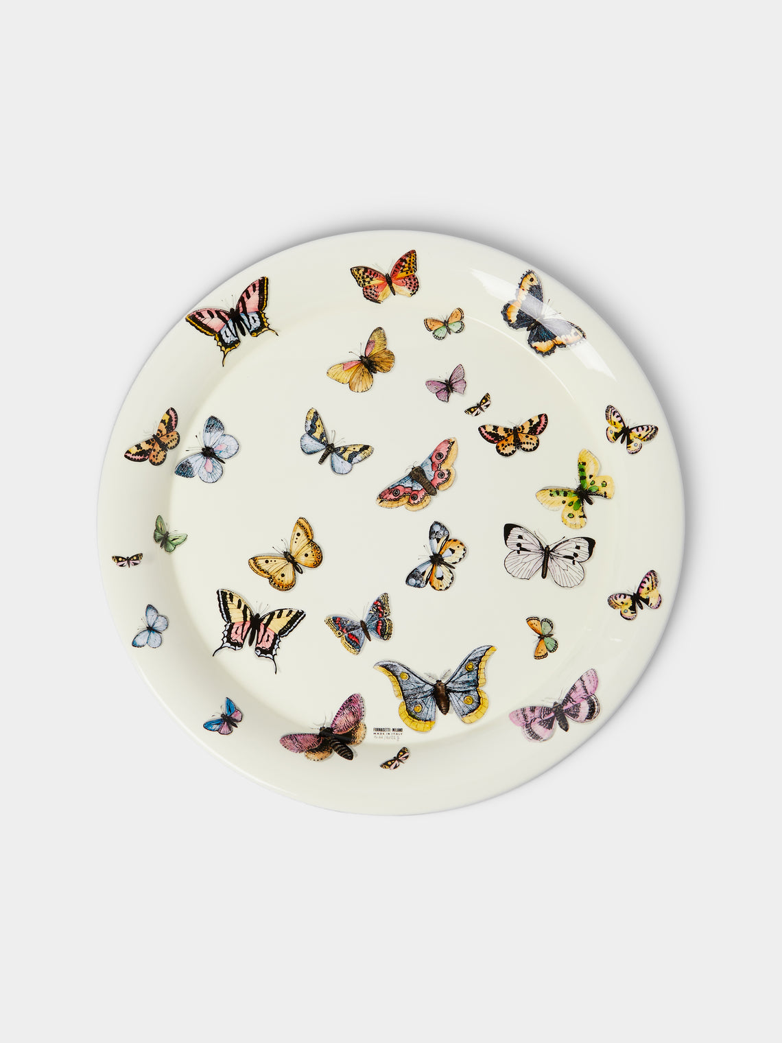 Fornasetti - Farfalle Iron Tray (15.5in/40cm) - Multiple - ABASK - 