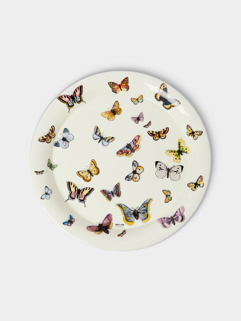 Fornasetti - Farfalle Iron Tray (15.5in/40cm) - Multiple - ABASK - 