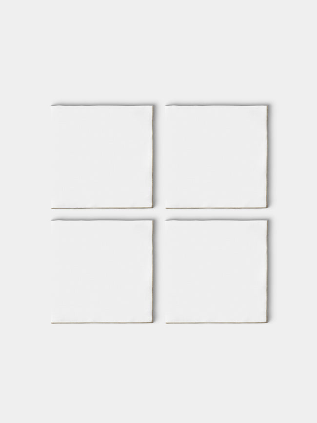 Borgo delle Tovaglie - Filo Linen Extra Large Napkins (Set of 4) - White - ABASK - 