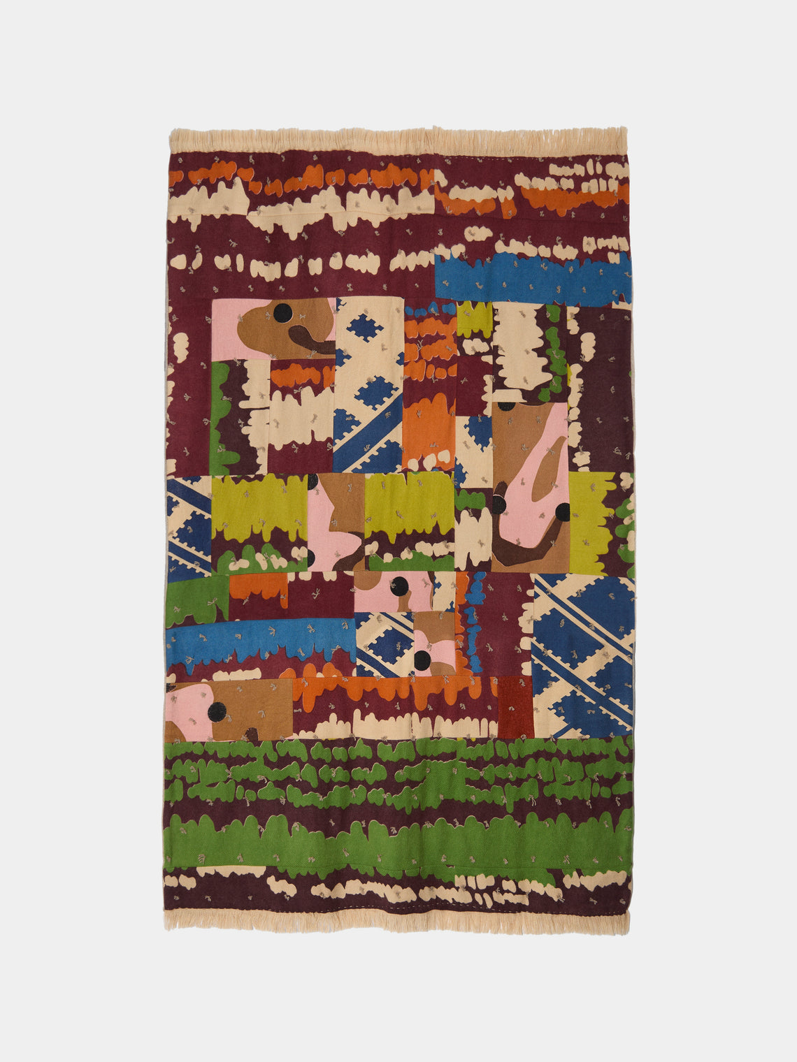 Saved NY - Shahmaran Cashmere Throw (79in/2m) - Multiple - ABASK - 