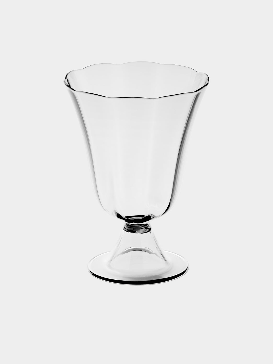 Akua Objects - Alban Crystal Poppy Vase (5.5in/14.5cm) - Clear - ABASK - 