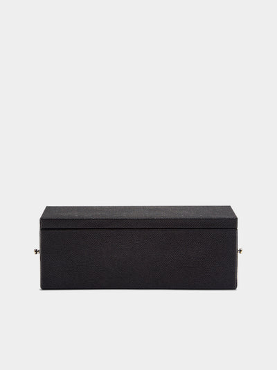 Geoffrey Parker - Leather Dominoes and Cribbage Set - Black - ABASK - 