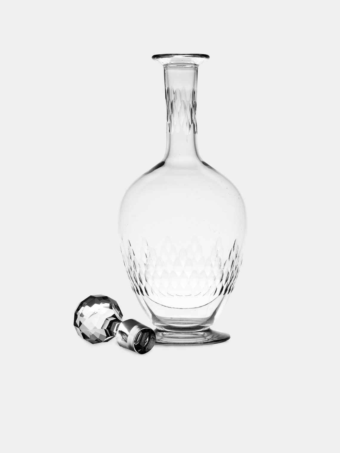 Antique and Vintage - Early-20th-Century Baccarat Molière Crystal Carafe - Clear - ABASK