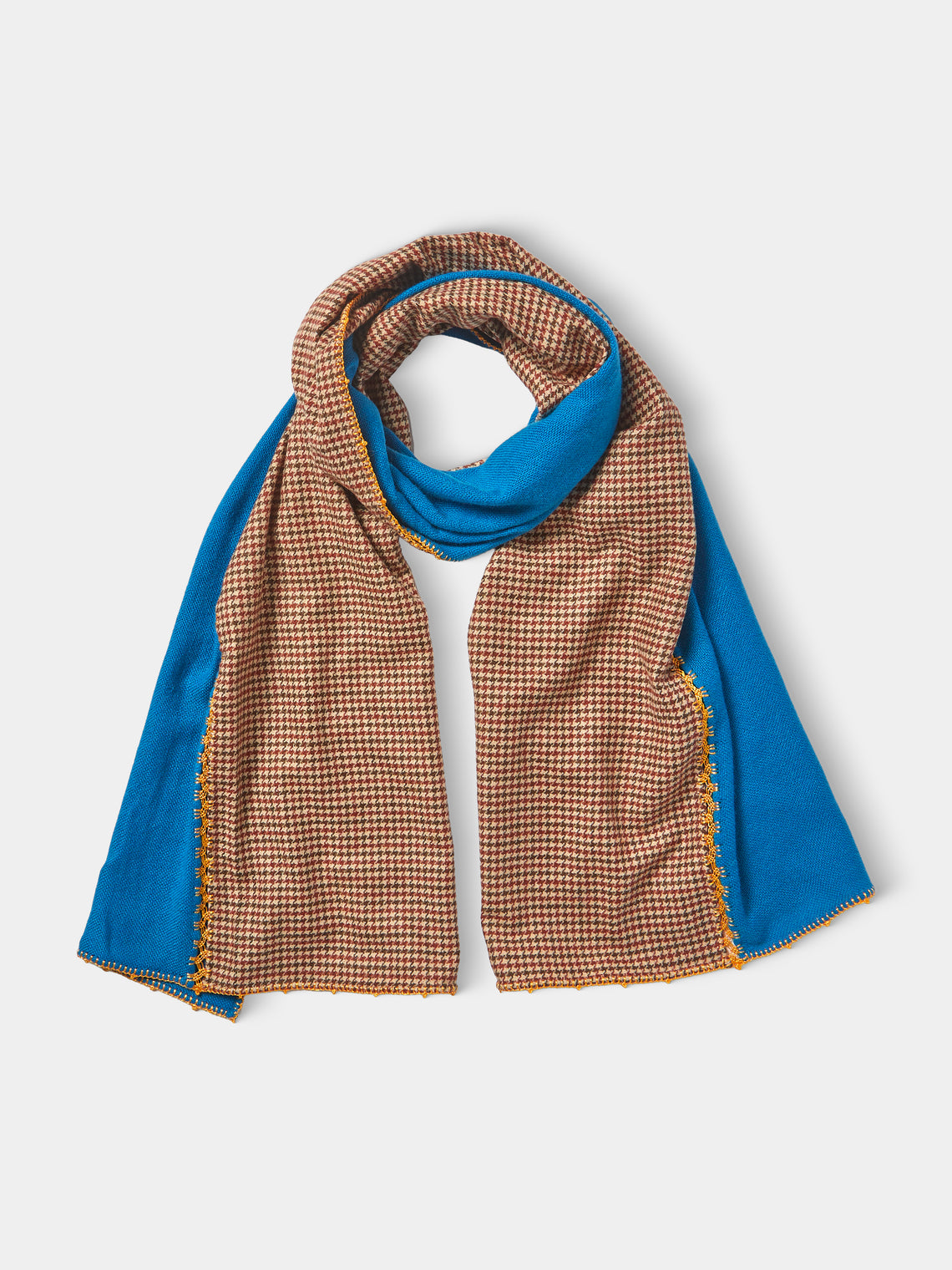 Leo Atlante - Nesness Wool-Blend Scarf - Blue - ABASK - 
