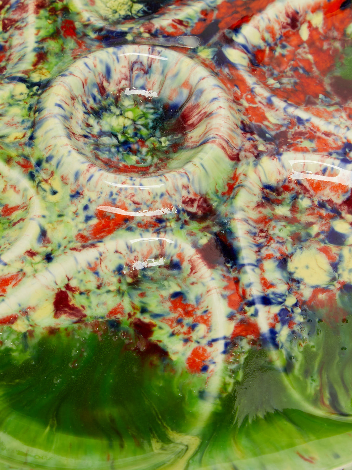 Antique and Vintage - 1960s Abstract Oyster Plate -  - ABASK