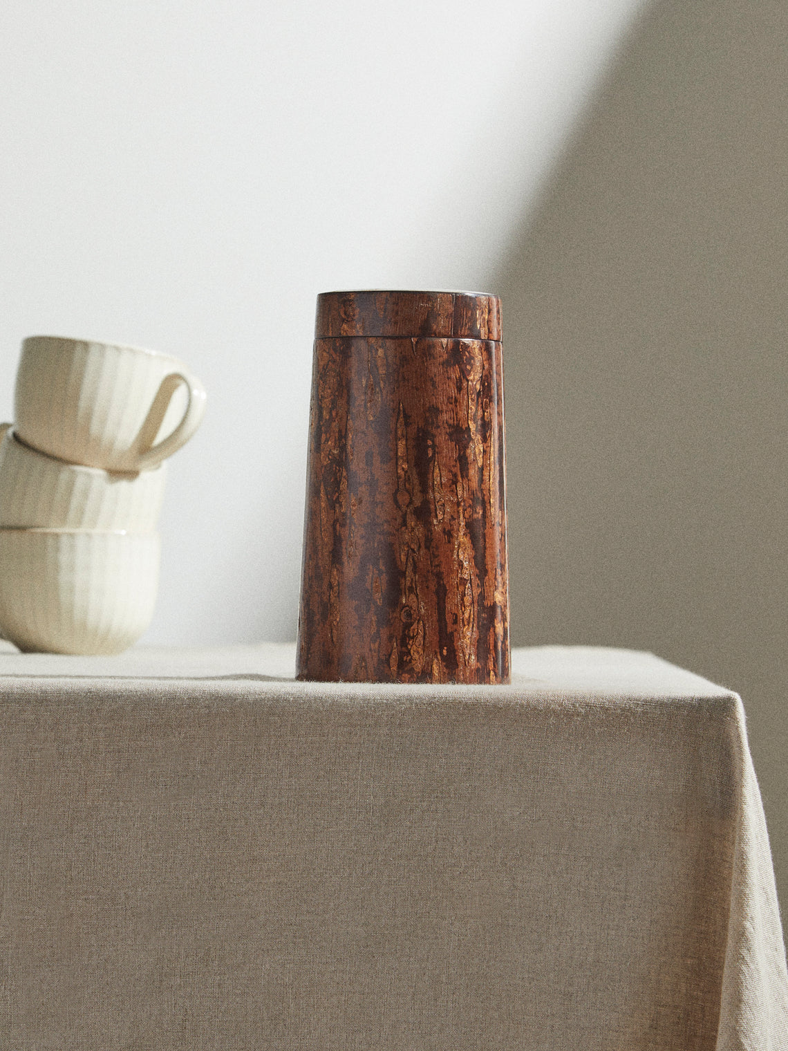 Denshiro - Polished Cherry Bark Canister - Brown - ABASK