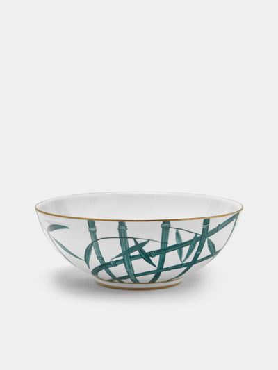 Marie Daage - Jardin d'Arashiyama Hand-Painted Porcelain Salad Bowl - White - ABASK - 